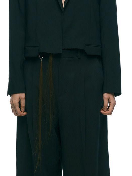 TOAKNET HAIR KEYRING BLACK