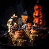 48Pcs Graveyard Theme Cupcake Toppers For Halloween Parties With Mini Shovel Spoons Included