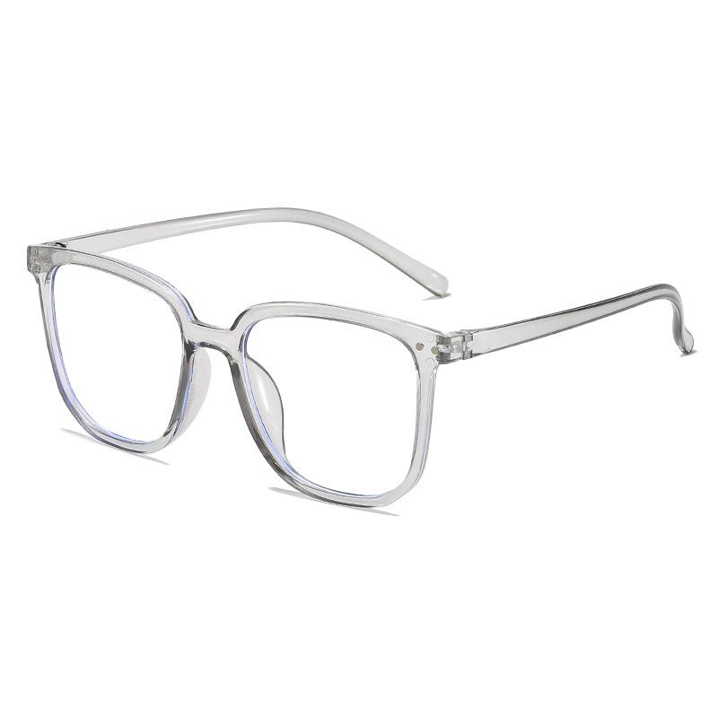 Ochelari Negri Gradați Anti-Lumină Albastră pentru Femei - Esențial Fără Machiaj, Prietenos cu Studenții, Ochelari de Miopie cu Rame Mari Subțiatoare