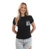 Off White Womens/Ladies Embroidered Fitted T-Shirt