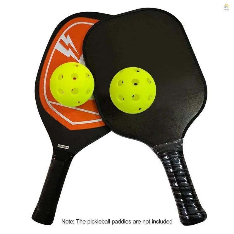 6/12Pcs Pickleball 74Mm Durable 40 Holes Outdoor Pickleballs Outdoor For Competition Pickleball Packs Of Pickleballs