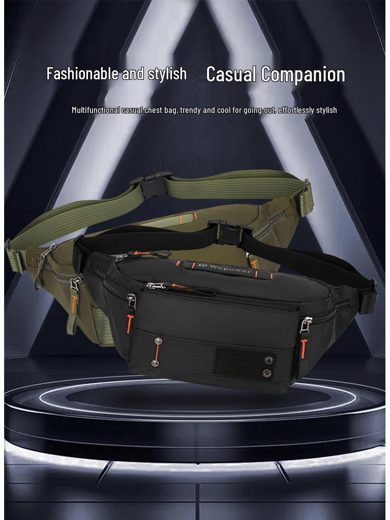 WEPOWER Outdoor Waterproof Crossbody Waist Bag for Travel, Running, Cycling, and Commuting