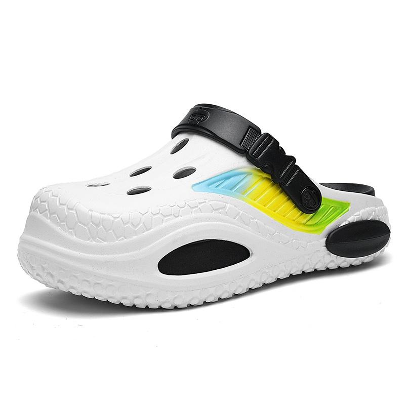 Men Large Double Size EVA Clog Sandals Hollow Garden Beach Water Shoes Outdoor Shower Summer Casual Footwear Lightweight 43