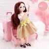 30CM Mini Movable 23Jointed Doll Girls Toy 3D Big Eyes BJD Princess Full Outfits  Dresses  Collection Childrens Doll Gift