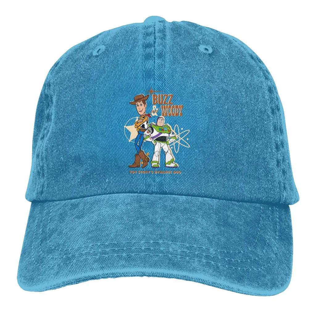 Toy Story Buzz Woody Dynamisches Duo Trucker-Hüte Outfit Vintage Used Washed Kappe Für Unisex Verstellbar