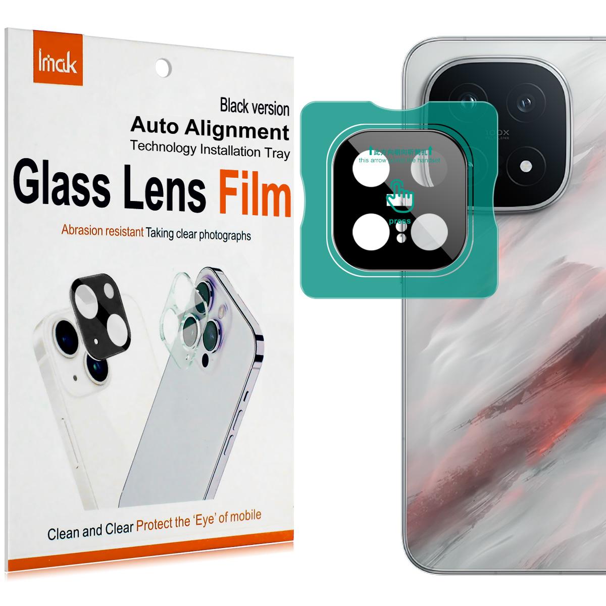 

Для iQOO 15 5G Стекло IMAK Стекло высокой четкости Пленочный объектив Черная версия iQOO 15 5G