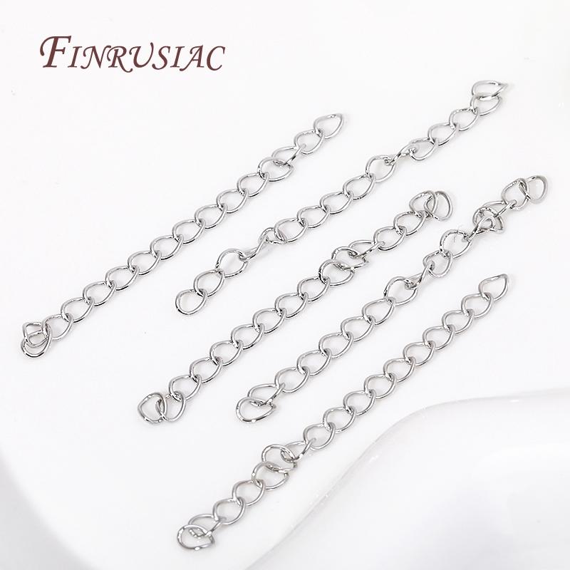 5CM Brass Extension Chain 18K Gold Plated Bulk Bracelet Tail Chain Connector DIY Chains Accessories Supplies For Jewelry