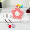 Flower Shaped Dessert Forks Portable Cute Toothpick with Holder  Kitchen Supplies