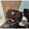 Leopard Print Small Bag Women's Autumn and Winter Versatile New Retro Messenger Bag Fashion Chain Pillow Bag