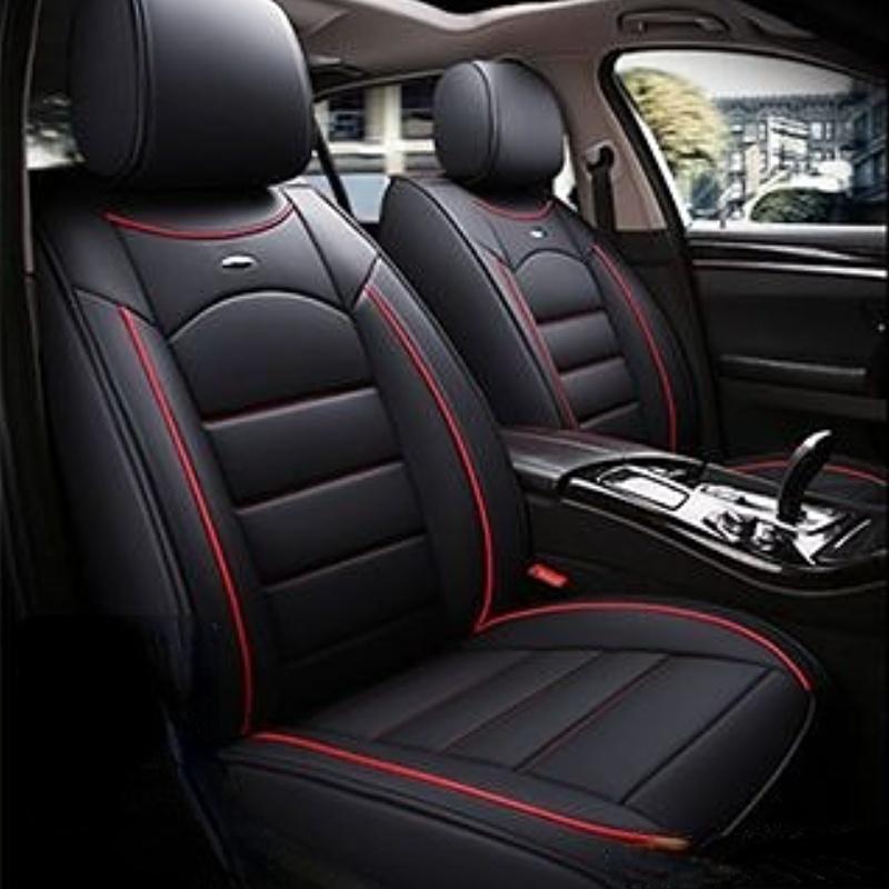 Wasserdichter Autositzbezug Universal 5er Set Autositzkissen Leder 5 Sitze Universal Autositzbezug