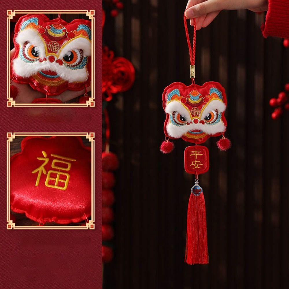 Red New Year Hanging Ornaments Traditional Spring Festival Tassel Pendant  Party