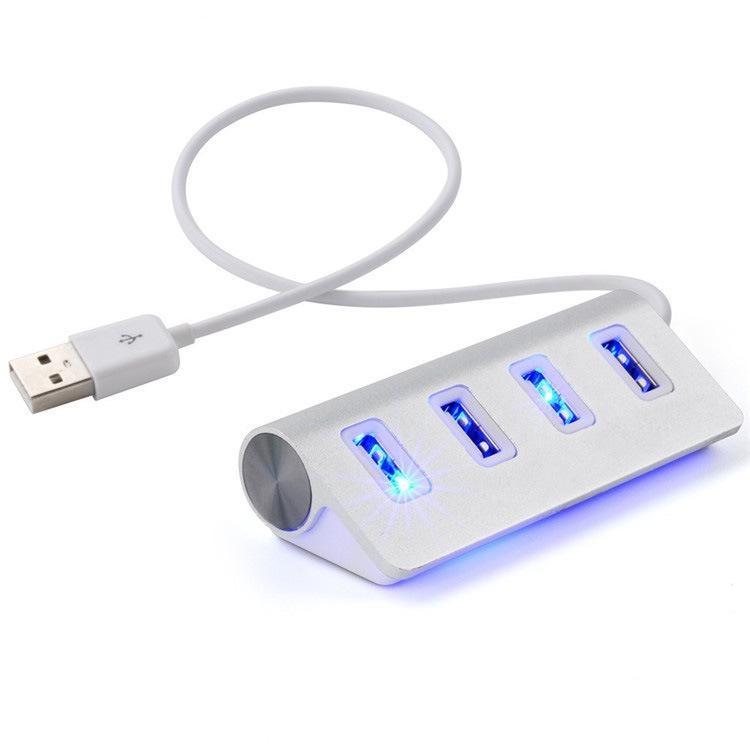 

Высокоскоростной адаптер-концентратор USB из алюминиевого сплава 5 Гбит/с с 4/7 портами и кабелем для ноутбуков 4 Port белый