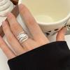 Verstellbarer mehrschichtiger Kreuz-Hip-Hop-Punk-Ring für Damen – Kräftiges & einzigartiges Zeigefinger-Accessoire