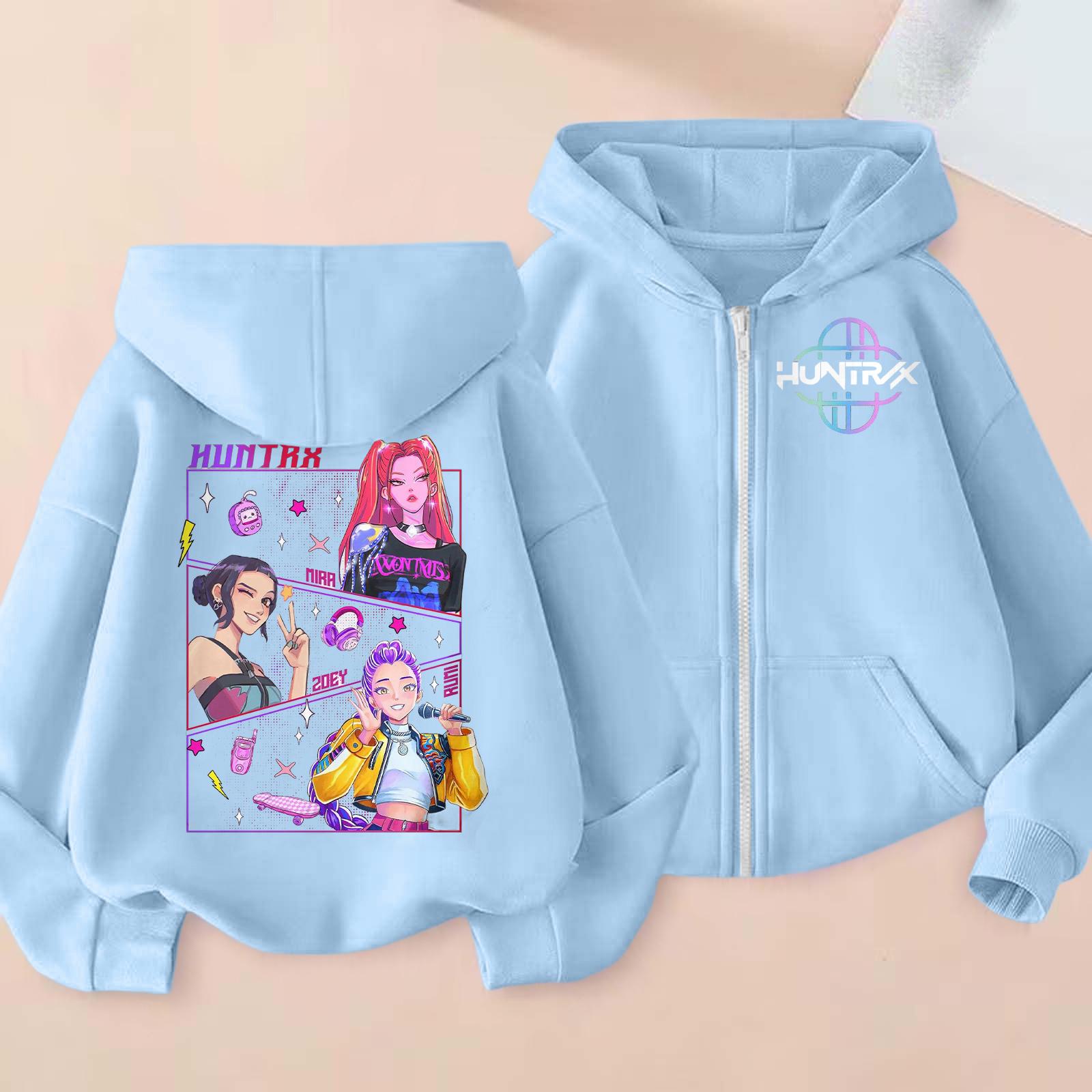 

Cute Hoodies For Teen Children Trendy Preppy Hooded Sweatshirts Oversized Long Sleeve Shirts Clothes For Children 130 синій