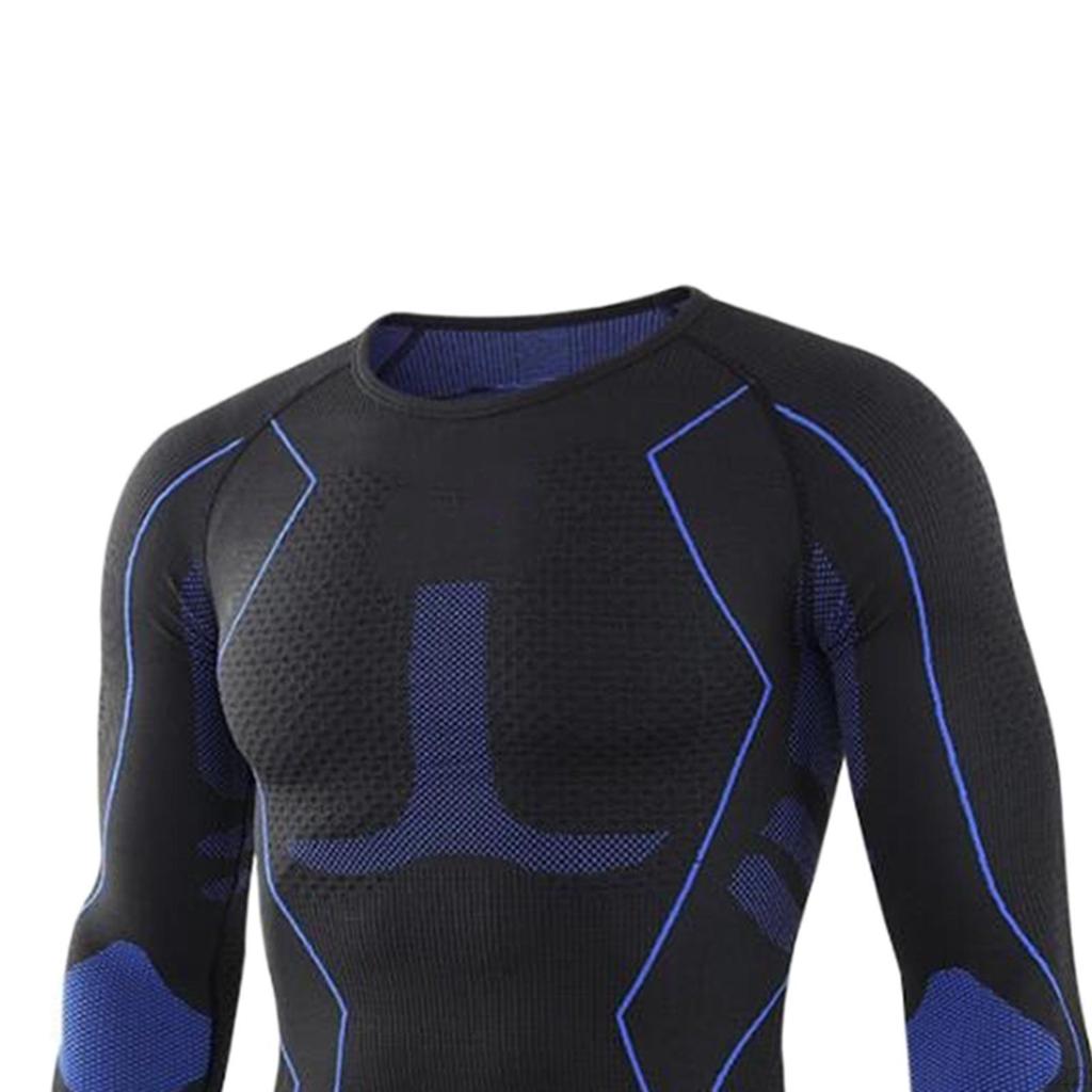 Sets Men Long Sleeve Fleece for Sports Workout Cycling