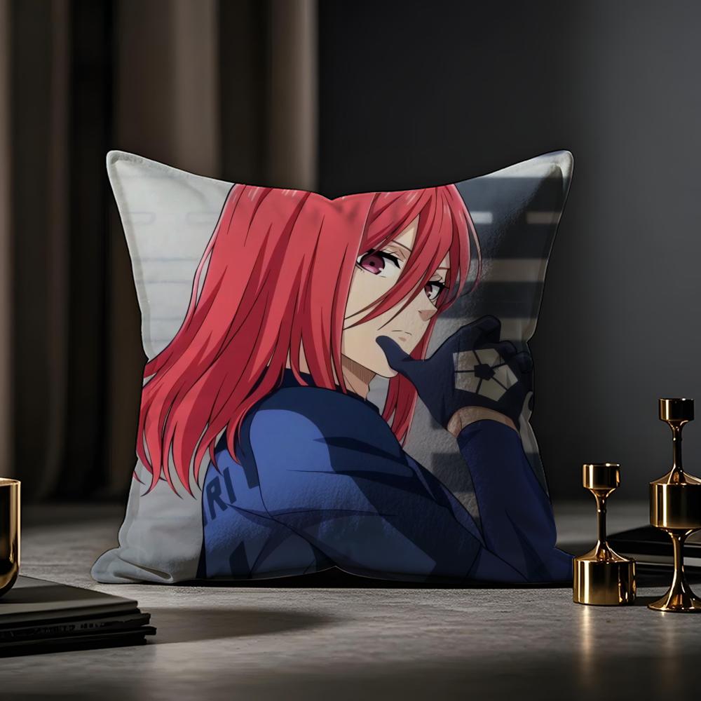 C-Comics Seishiro Nagi Cushion Cover Anti-dustmite Pillowcase Invisible Zipper Silky Short Plush Sofa Cushion Cover