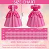 Formemory Princess Peach Dress, Kids' Princess Cosplay Dress, Princess Outfit, Costume, Recital Dress, Kids Dress, Crown, Gloves, Magic Wand,