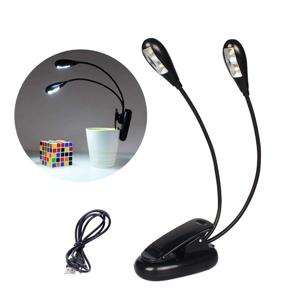 Flexible Table Lamp Clip Lamp 2/4/8 LEDs Light Reading Lights Music Score Light Music Stand Light