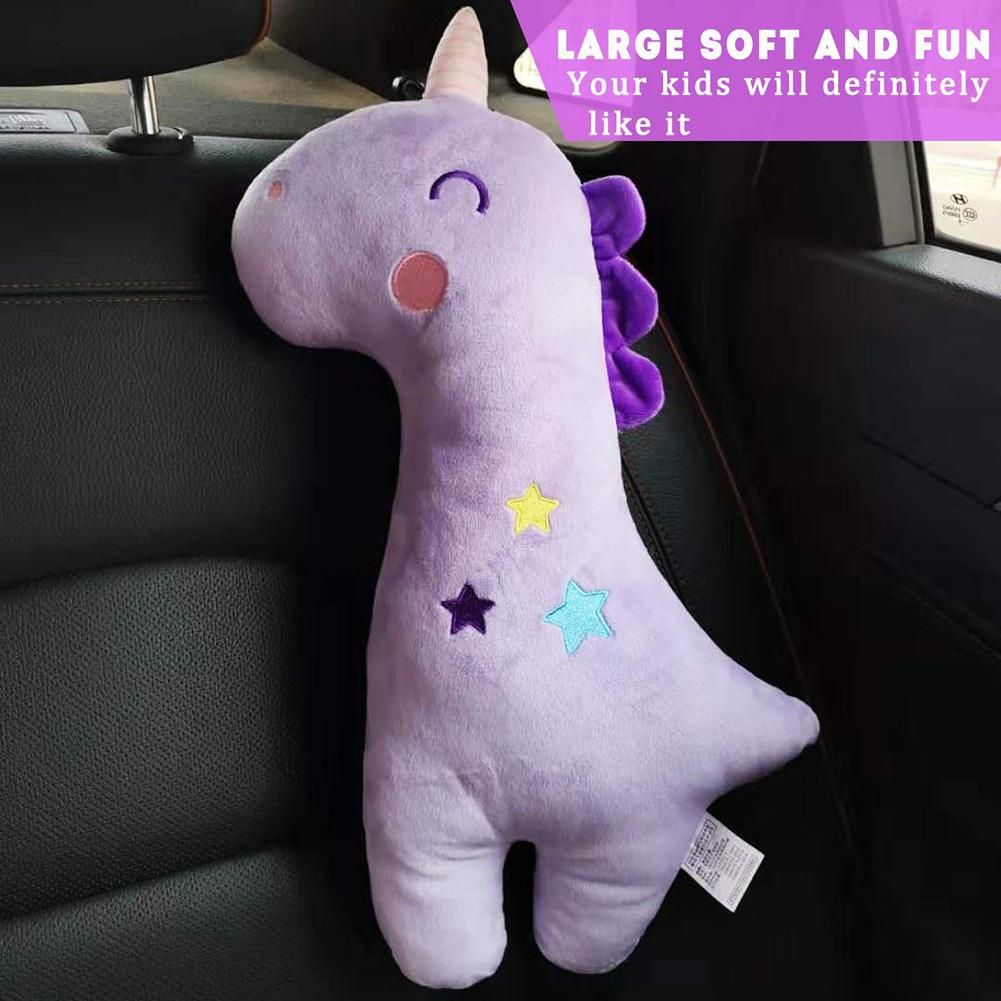 Giraffe Car Seat Belt Pillow Cute Animal Strap Belt Cushion Toy Neck Support Pillow for Kids