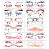 12pcs Waterproof Halloween Face Tattoo Disposable Bat Face Stickers Cheek Temporary Stickers  Women