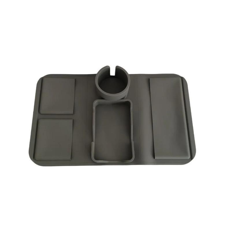Silicone Sofa Armrest Cup Holder Tray, Sofa Armrest Organizer Bag, Large Capacity Storage for Remote Control & Drinks