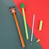 Christmas Creative Gel Pen Set: Santa, Reindeer, Black Ink Cartoon for Student Prizes