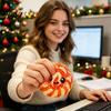 Santa Dumpling Toy 1/2/3/4Pcs Christmas Stress Relief Toy, Snowman Reindeer Gingerbread Lollipop Adults Balls Squeeze Steamed Bun Fidget for