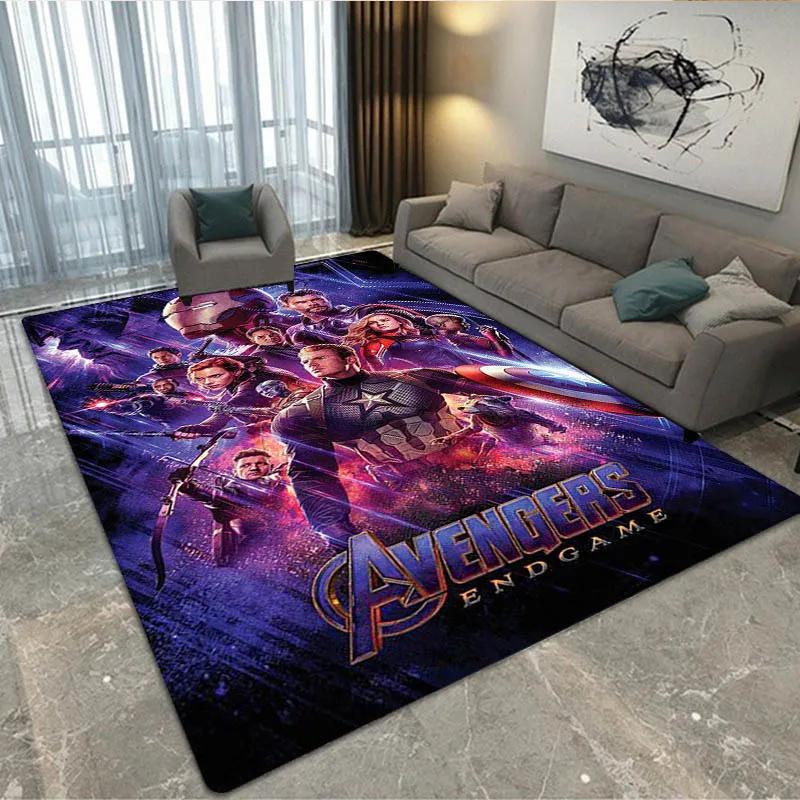 3D The Avengers Cartoon printed Carpet Living Room Bedroom Carpet Non-slip carpet home bedroom decor area rug Birthday Gift