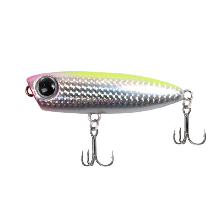 Multiple Color 5pcs Popper Lures With Reinforced Treble Hook Baits for Saltwater