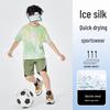 Moonkids Boys' Quick-Dry Ice Silk Summer Sports Set