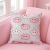 C-Cartoon Style Pattern1 Cushion Cover Pillow Case Soft Friendly Fabric & Concealed Zipper