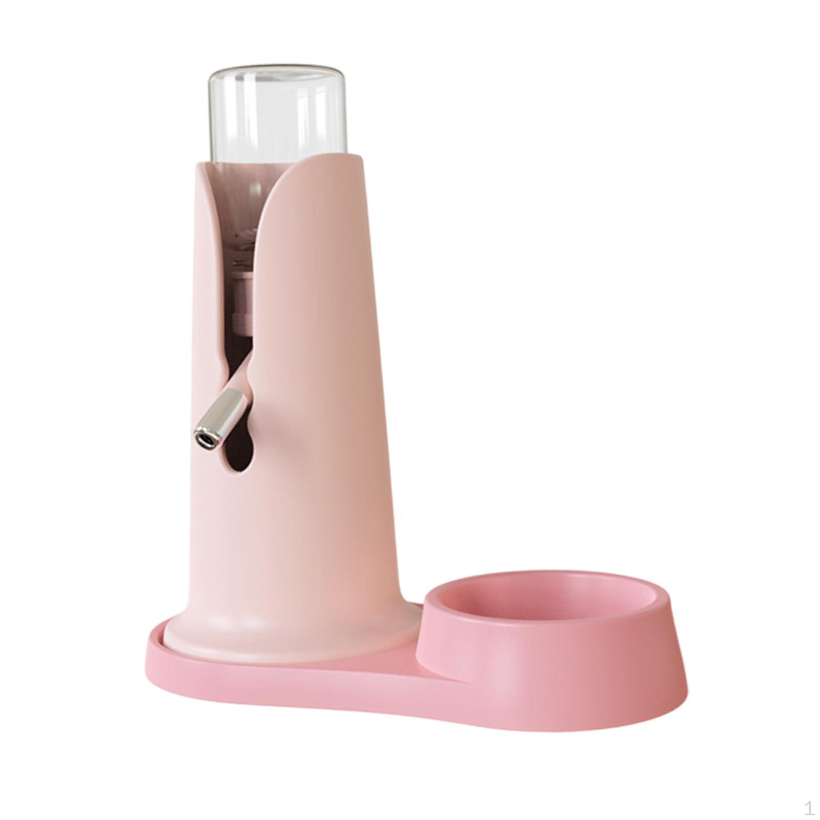 

Дозатор для чайника в клетке для хомяка, практичная гигиеническая бутылка для воды с подставкой, автоматическая для домашних животных розовый