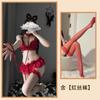 Sexy Underwear Women's Sexy Temptation Garter Lace Chiffon Three-point Passion No-take Suit Pajamas