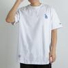 New Era MLB Los Angeles Dodgers Classic LA Hollow Logo Print Summer American Short Sleeve T-Shirt Unisex Tops White 12715370