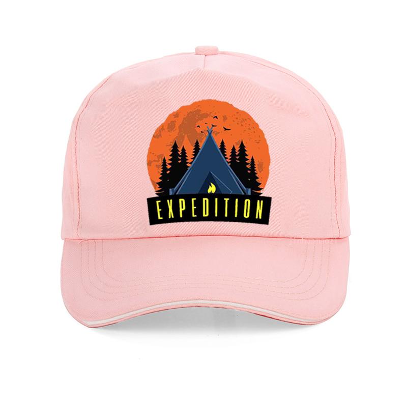Fashion outdoor Unisex Expedition Camping print Baseball cap adjustable Unisex Adventure Night Expedition Campfire Camping hat