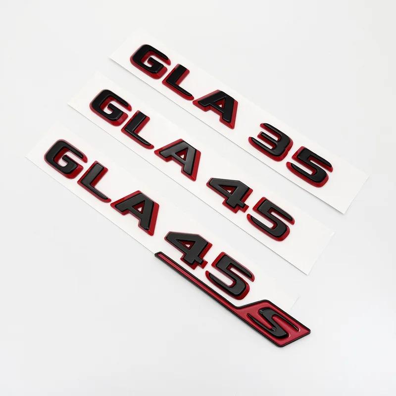 ABAL1 2024 New Style Two Tone Letters Numbers GLA35 GLA45 GLA45S Turbo 4matic+ for Car Fender Trunk Rear X156 Sticke
