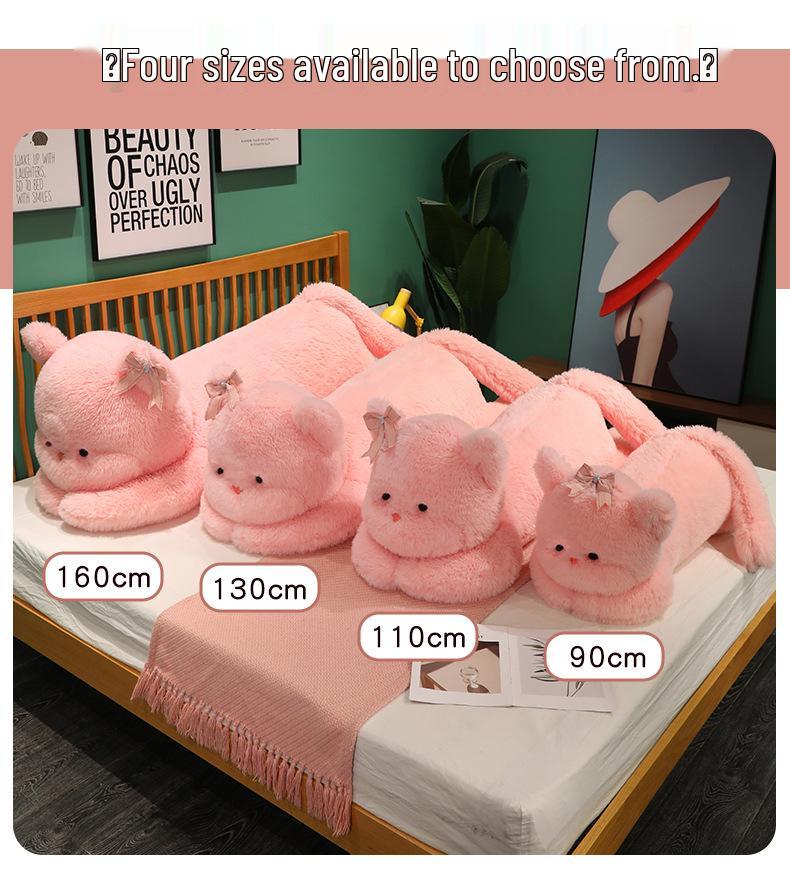 Süßes Kätzchen & Panda Plüsch Kuschelkissen - Begleiter Geschenk für Kinder