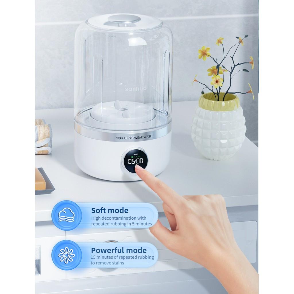 Mini Underwear Washing Machine Wireless Installation-Free Underwear Washer Small Portable Socks Washing Laundry Cup