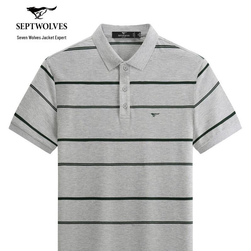 Septwolves Men s Pique Cotton Short Sleeve Polo Shirt XXXXL