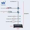 Iron Titration Stand with Three-Ring Butterfly Clip and Condenser Cross Clip