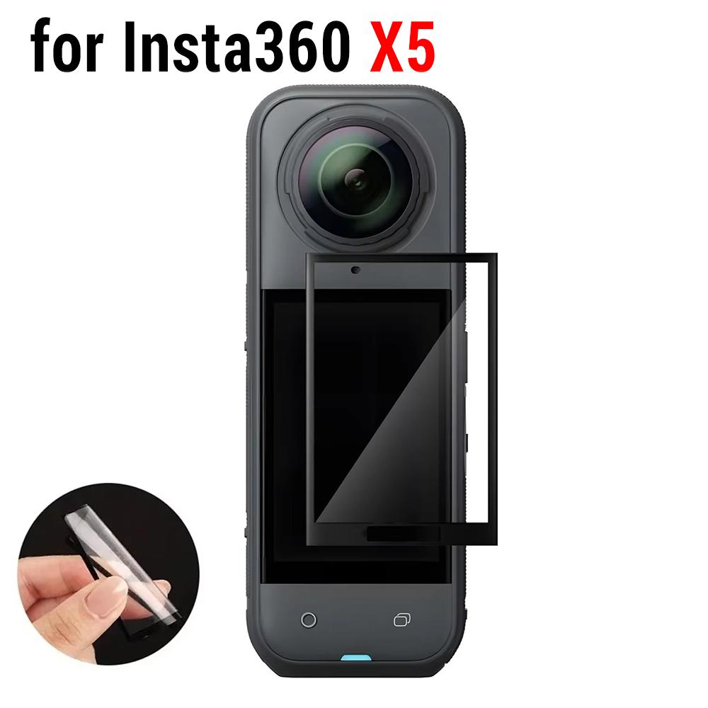 1-5pcs for Insta360 X5 X4 X3 Screen Protectors Flexible Clear Anti-scratch Curved Protective Films for Insta360 X4 Air Not Glass