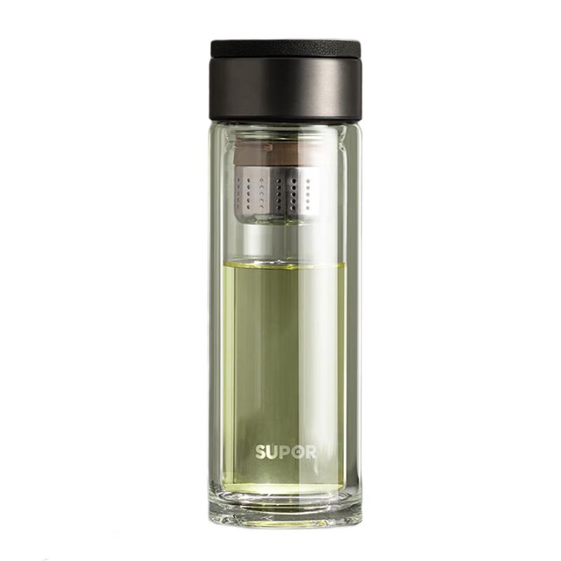 Supor Double Wall Glass Tea Infuser Bottle