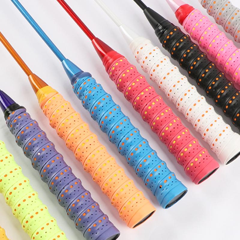 1Pcs Sweatproof Grip Tape Shock Absorption Anti-Slip Sport Overgrip Tape For Tennis Badminton Sweat Band For Sports Equipment