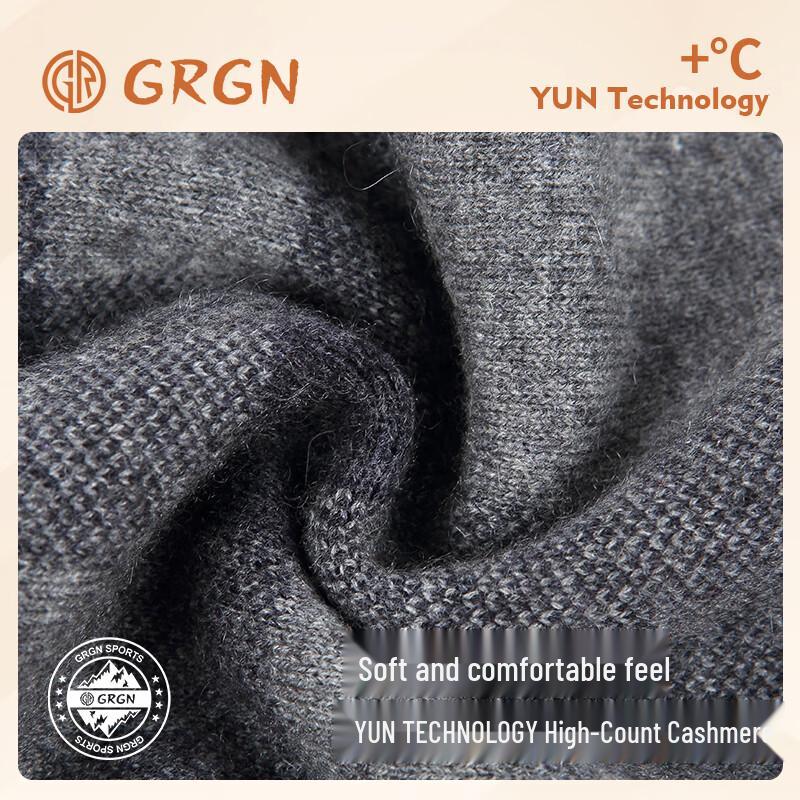 GRGN Herren Premium Kaschmir-Mischung WinterSchal