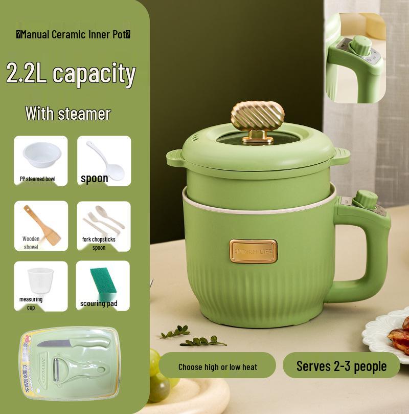 Mini aragaz electric: Oală Crock-Pot Multifuncțională, Fierbător de Orez Inteligent, Aparat pentru Terci, Oală pentru Supă, Perfectă pentru Cămine