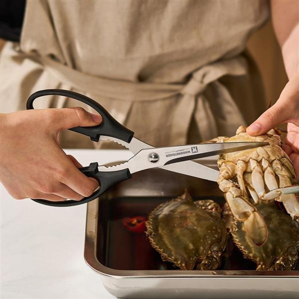 WAGENSTEIGER Doppelklingen-Küchenschere für beidhändige Bedienung 611
