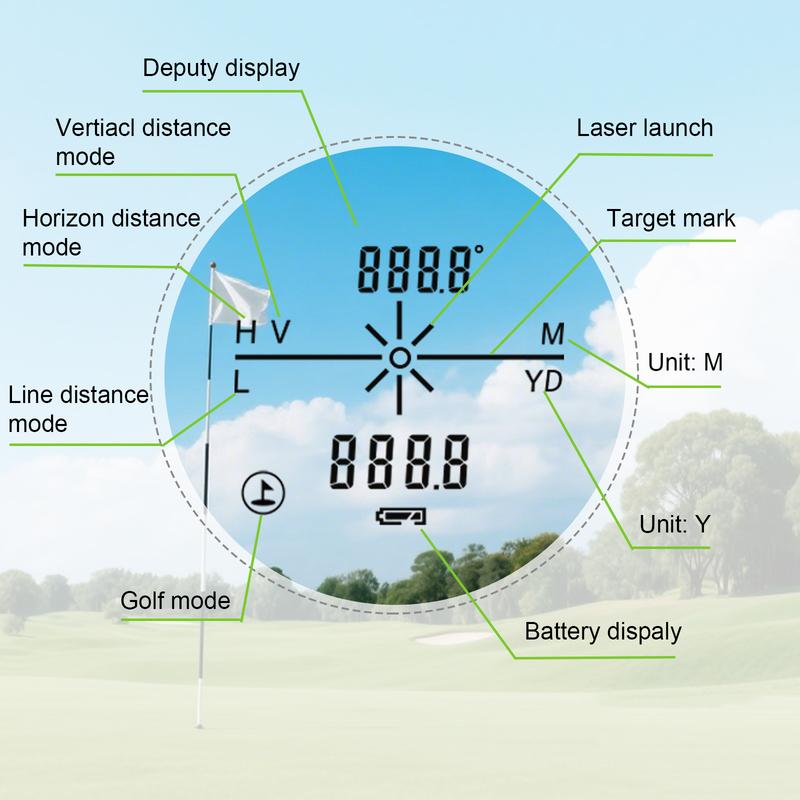 ARTBULL Laser Rangefinder Hunting Outdoor 1300yard 750yard 650m Golf Rangefinder with Flag-Lock Slope Adjusted Distance Meter
