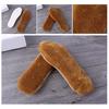 2 pares de plantilla de zapato inserto otoño invierno cálido grueso mezcla de lana peluda amortiguación suave hombres mujeres bota de nieve suela interior almohadilla de pie