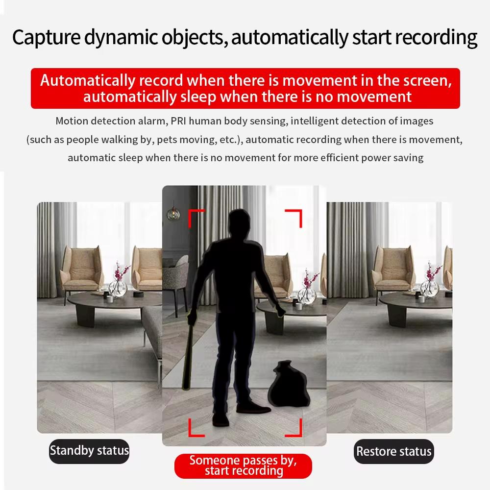 LS VISION Mini Camera Security Surveillance Cameras HD 1080P IP Camera 140° Wireless Night Vision Secret Video Protection IR Motion Cam