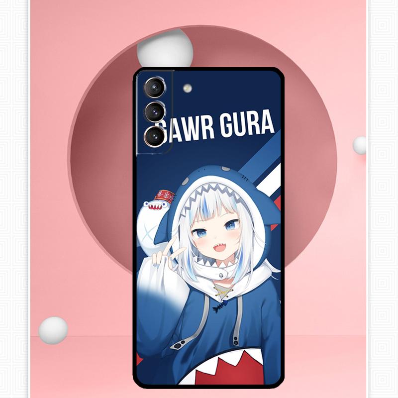 

Чехол Gawr Gura Hololive Girl для Samsung Galaxy S23 S24 Ultra S8 S9 S10 S22 Plus Note 10 20 Ultra S20 S21 FE Galaxy S23